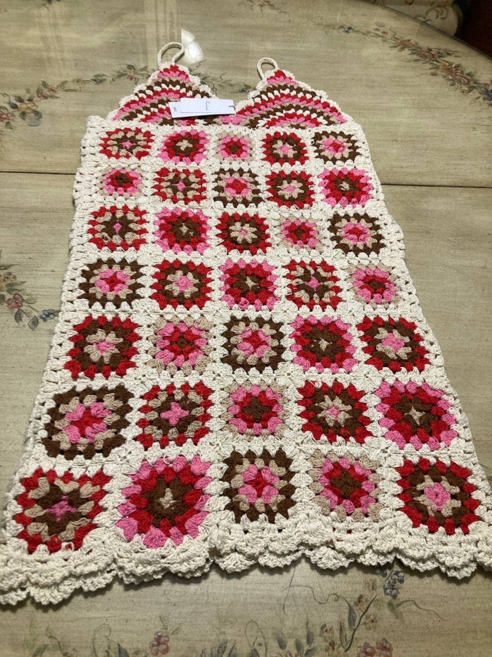 NWT Mango Handmade Crochet Mini Dress Sz S